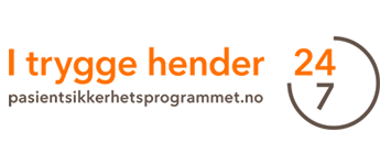 Logo "I trygge hender 24-7"